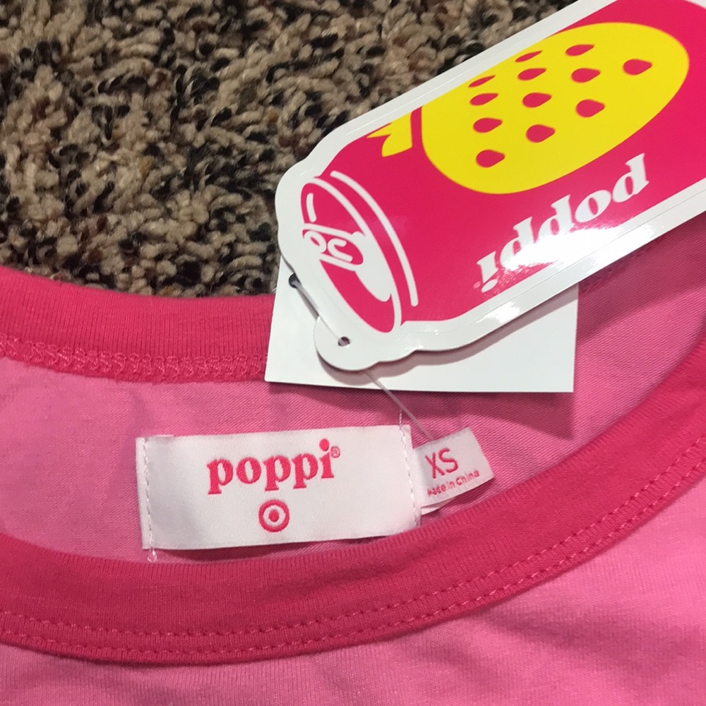 Poppi Pink Graphic Cropped Tank Top Size XS & Large Available | NWT - Picture 3 of 4